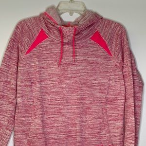 Under Armour Pink White Cold Gear Hoodie Size M